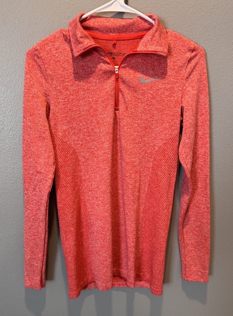 Nike Golf Dri-Fit 1/4 Zip Pullover Red Women's Size S